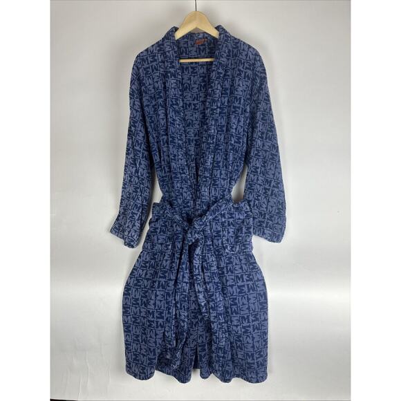 Missoni Bathrobes Unisex Blue Size XL
